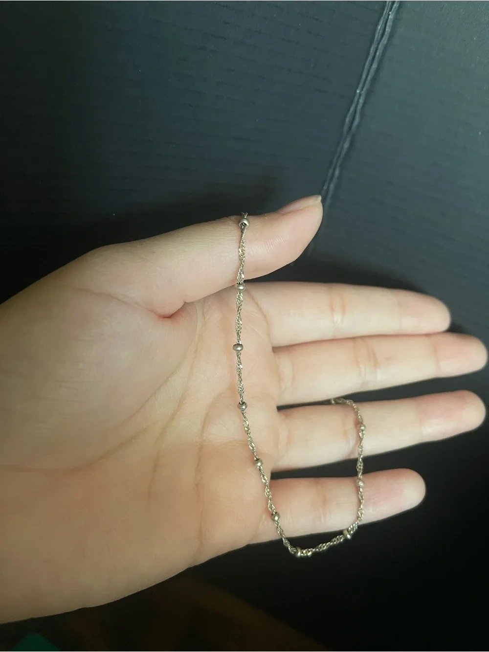 Sterling silver anklet danecraft 10 inch bracelet - Picture 2 of 5